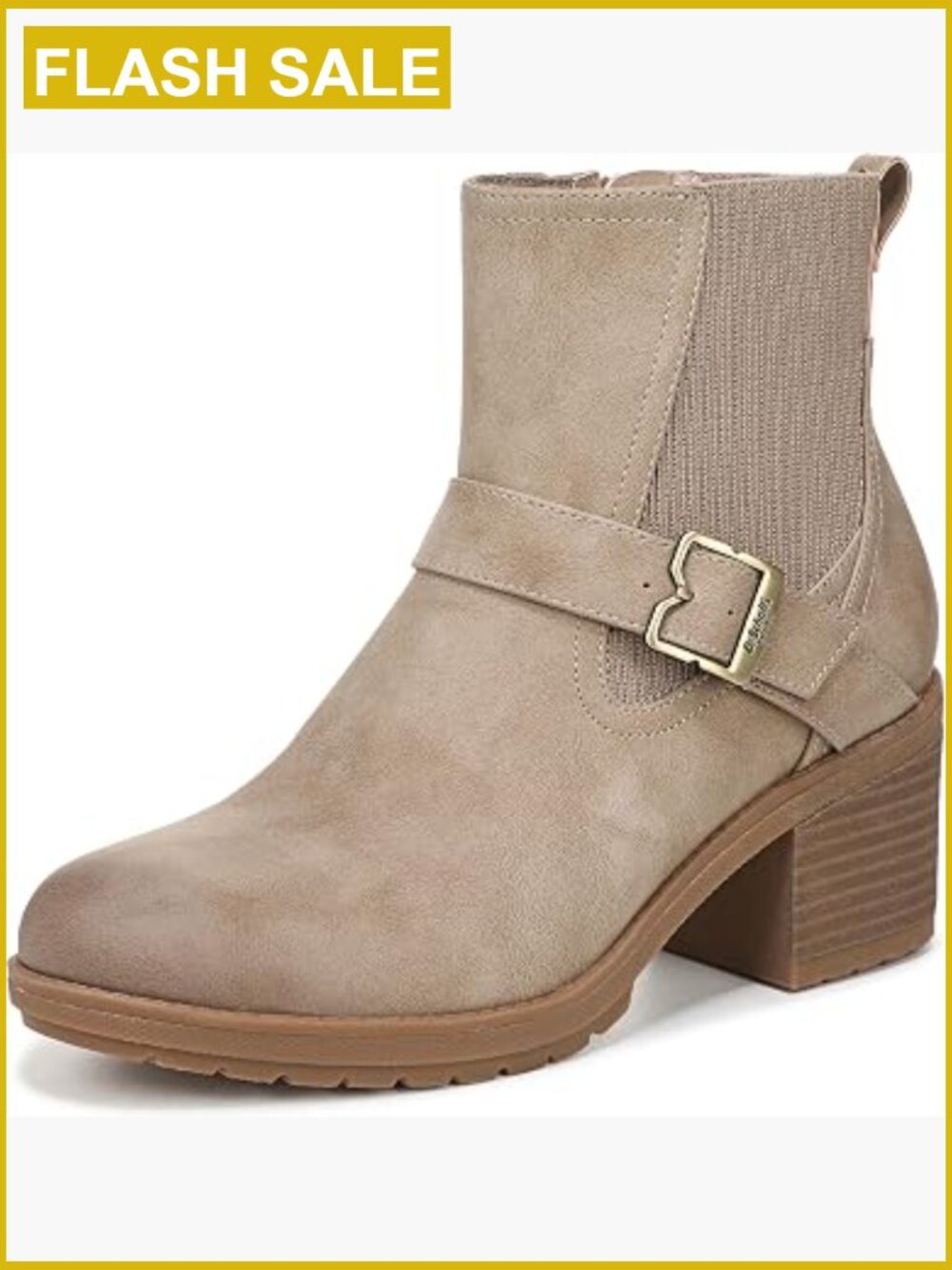 Womens Ankle Boots Chelsea Zip Pull Tab Block Heel Faux Leather